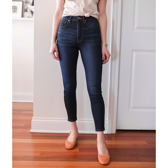 Everlane Denim - Everlane righ rise skinny jeans regular dark wash